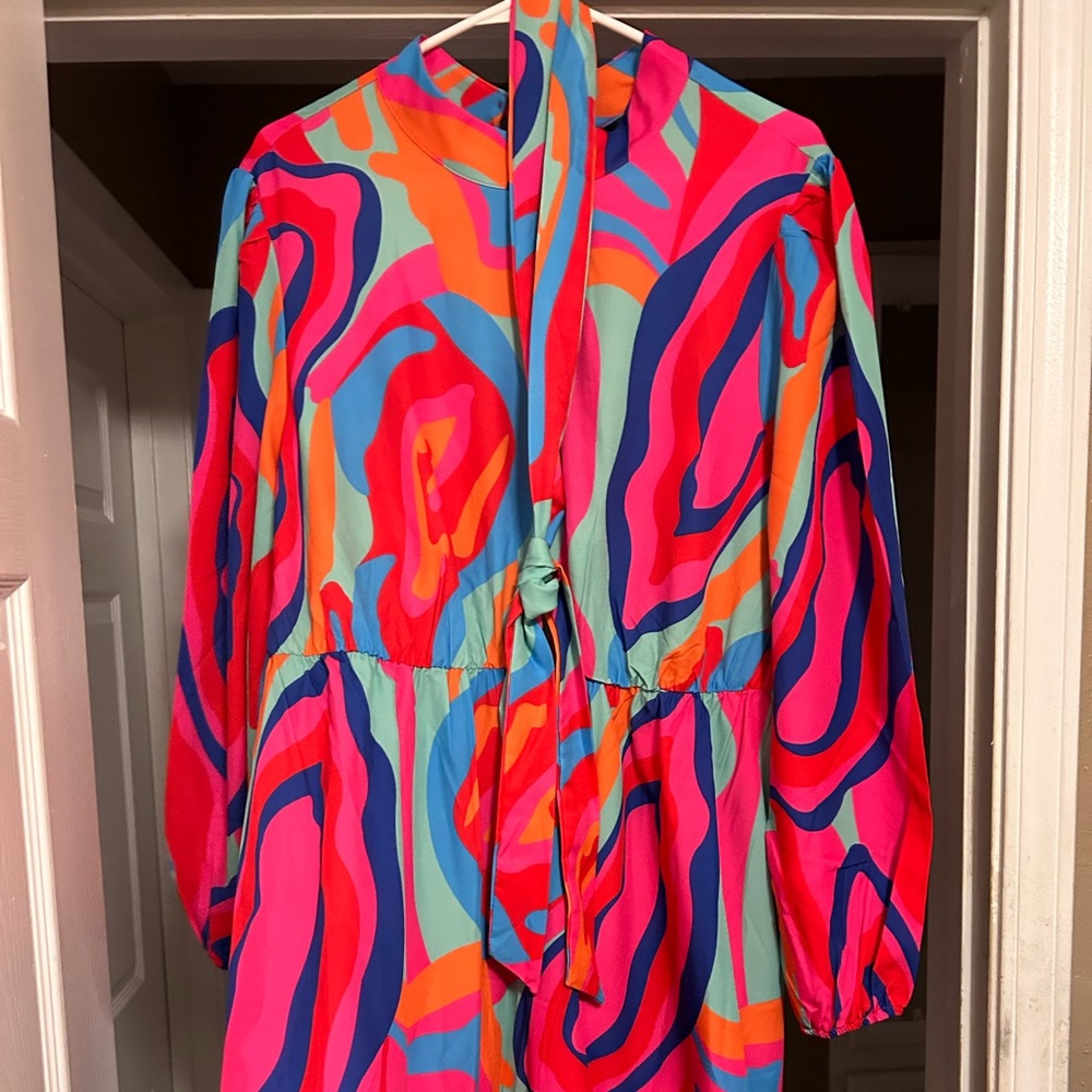 Multi colored mini dress